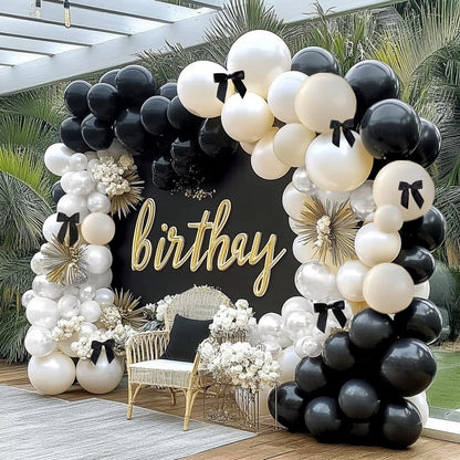 Dusty Blue Balloon Garland Double Stuffed Slate Pastel Blue White Sand Pearl Balloon Arch Kit for Baby Shower Birthday Bridal Shower Wedding Graduation Party Decorations