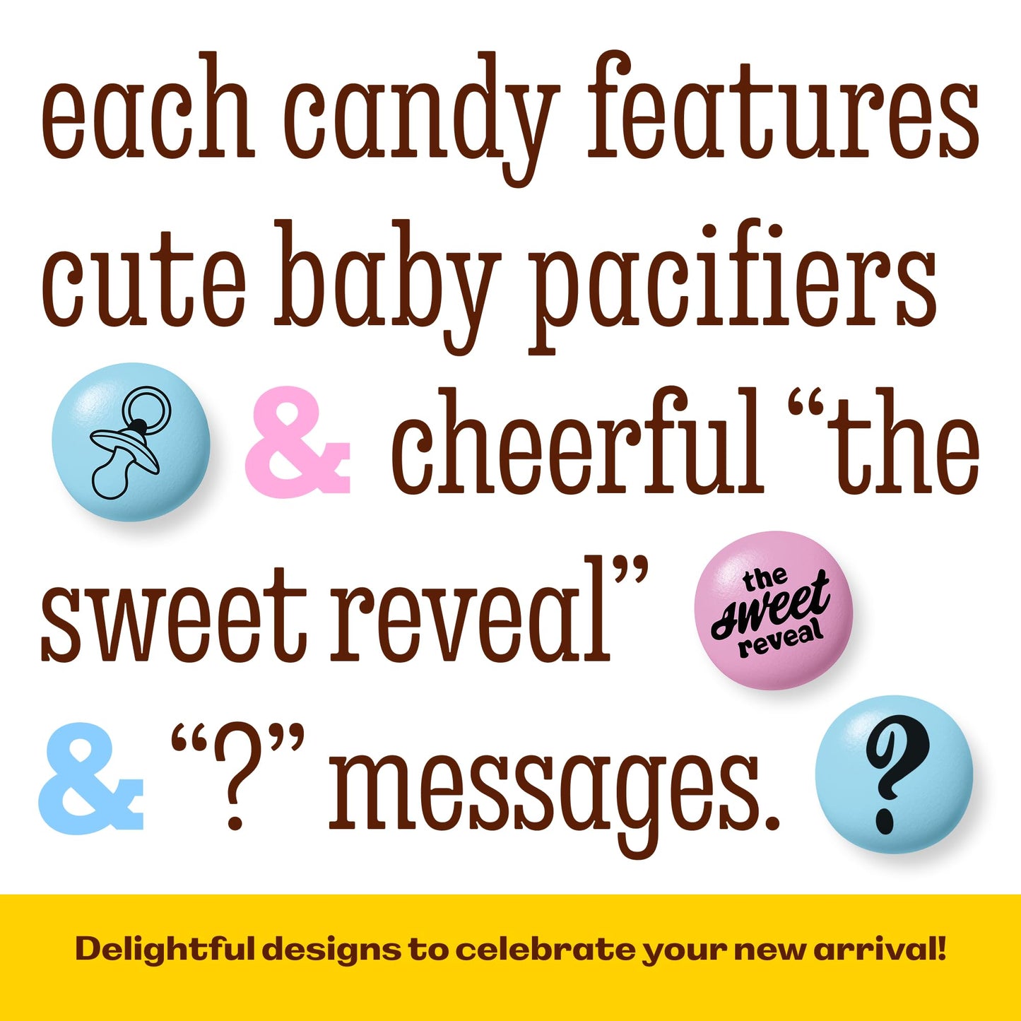 M&M'S World It's A Boy Milk Chocolate Candy 2lb Bag with White and Blue M&M'S for Baby Boy Showers Gender Reveal Parties and Baby Celebration Favors