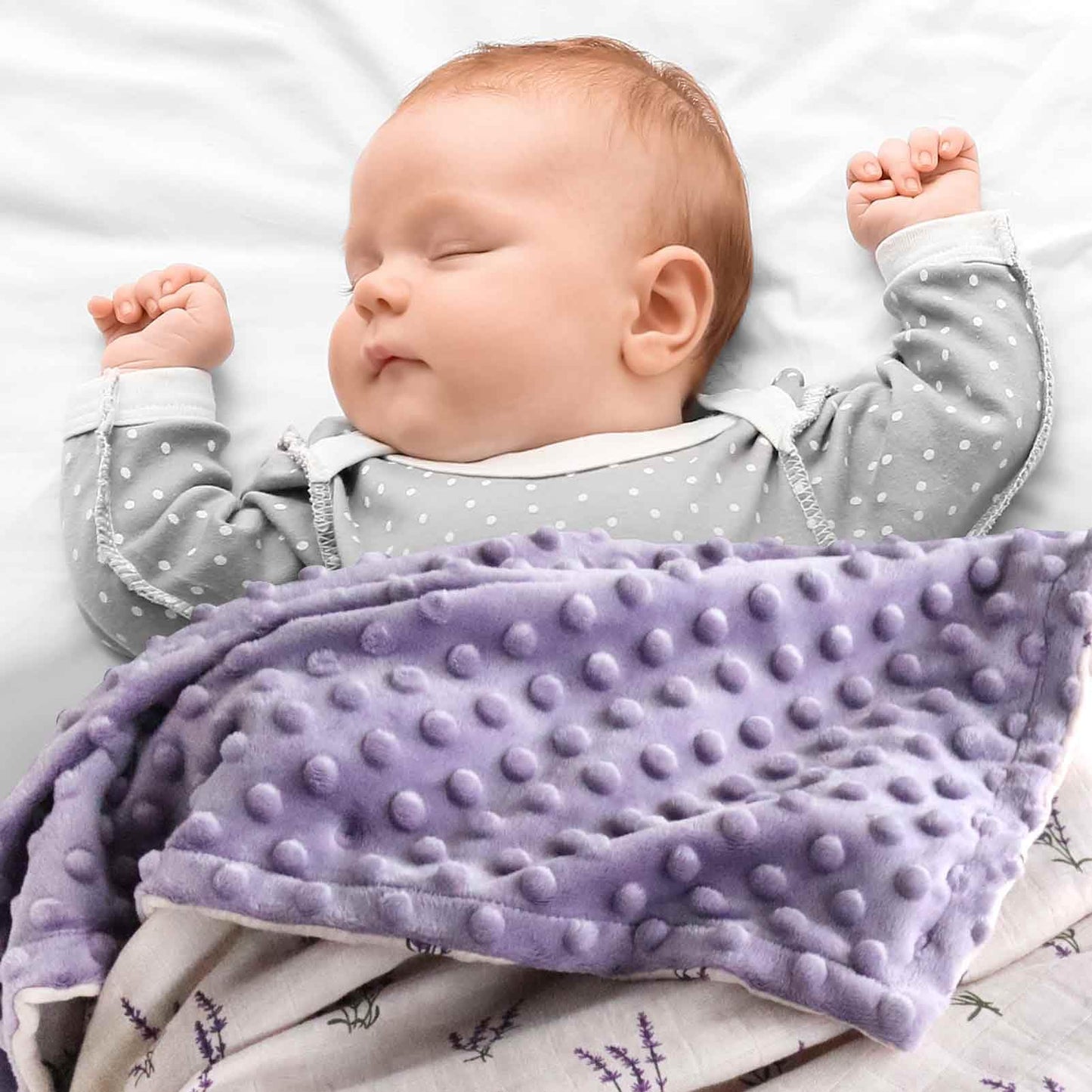 LifeTree Minky Baby Girl & Boy Blankets, Soft Double Layer Swaddle Blankets, Muslin Front and Dotted Fleece Backing Receiving Bed Throw Blanket for Newborn Unisex, 31X40 Inches, Bear Pattern
