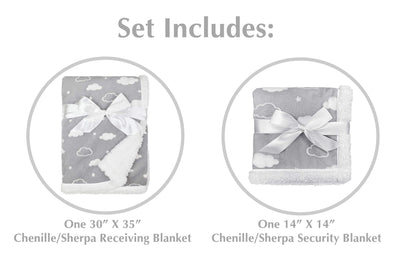 American Baby Company Heavenly Soft Chenille Sherpa Receiving Blanket, 3D Pink, 30" x 35", Warm and Cozy for Boys and Girls, Ideal for Baby Carrier, Stroller, and Travel