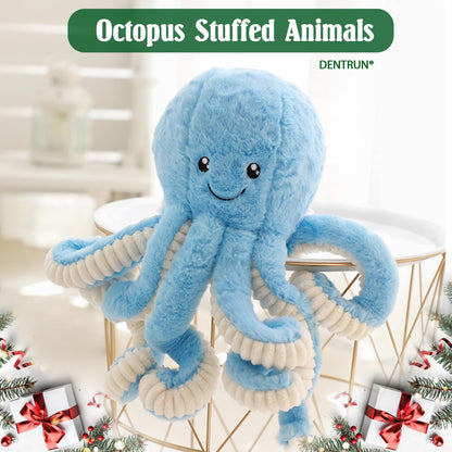 DENTRUN Octopus Stuffed Animals, Giant Octopus Plush Doll Play Toys for Kids Girls Boys Adults Birthday Xmas Halloween Present Stuffed Sea Animals Plushie, 7/16/24/32 Inches, 5 Colors