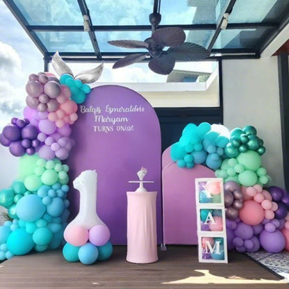 Pink White Balloon Arch Kit, Double Stuffed Pastel Pink Ivory White Balloon Garland, Baby Pink Cream White Balloons with 3pcs 18Inch Clear Balloons for Girls Birthday Baby Shower Party Decorations