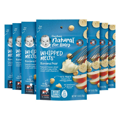 Gerber Baby Snacks Yogurt Melts, Strawberry, 1 Ounce (Pack of 7)