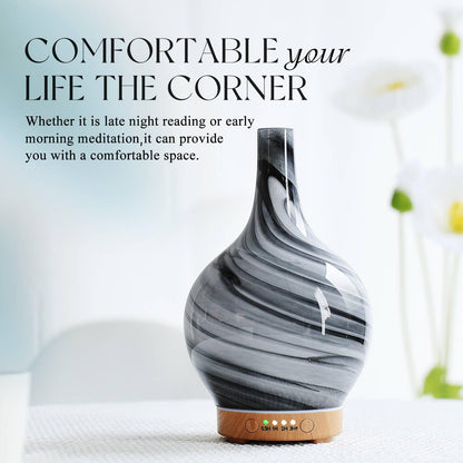 Porseme 3D Essential Oil Diffuser Cool Mist Humidifier Ultrasonic Aromatherapy Diffuser,150ml Last 6h,Auto Shut-Off,Air Refresh,Decoration for Home,Office,Yoga,Baby,Sleep