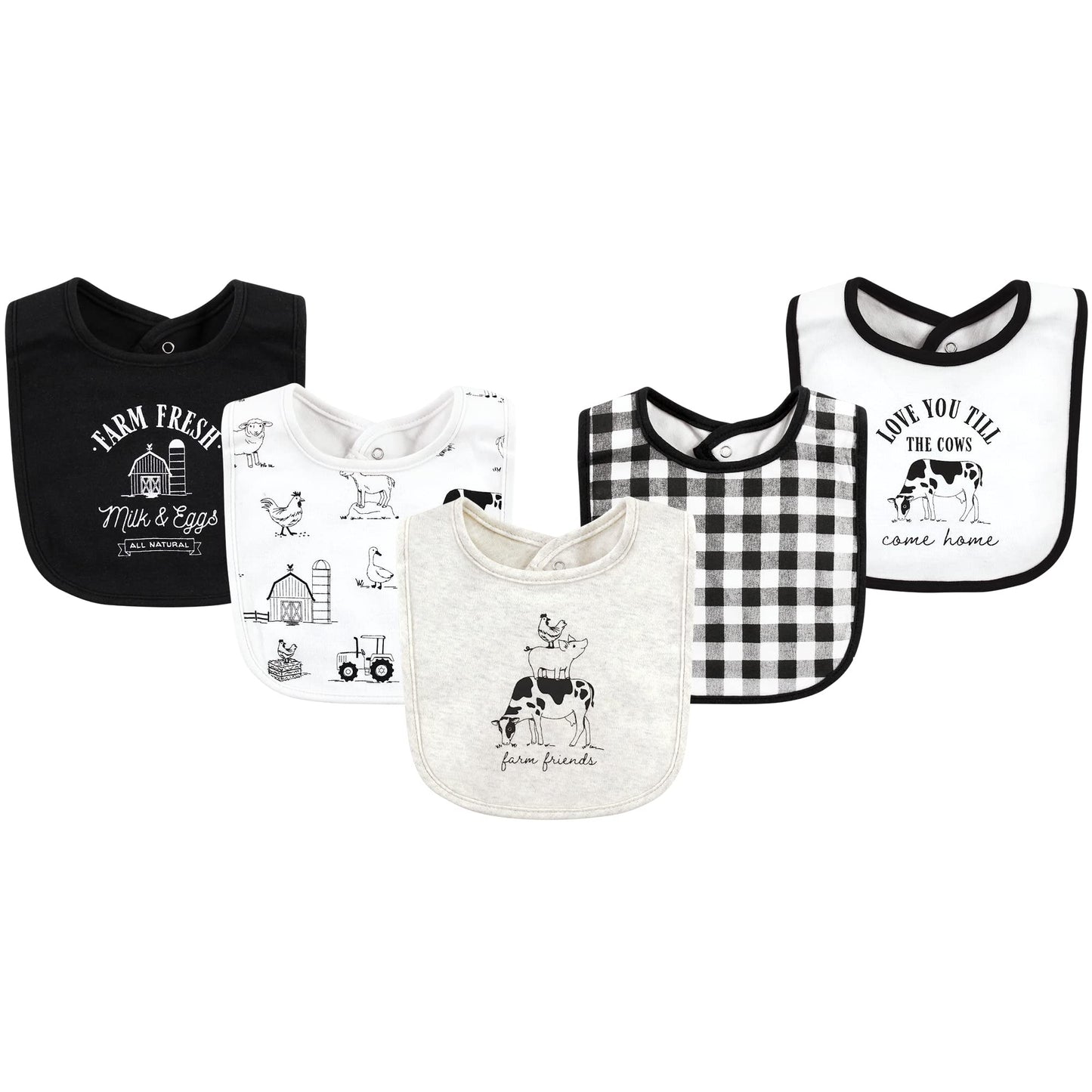 Hudson Baby Unisex BabyCotton Bibs