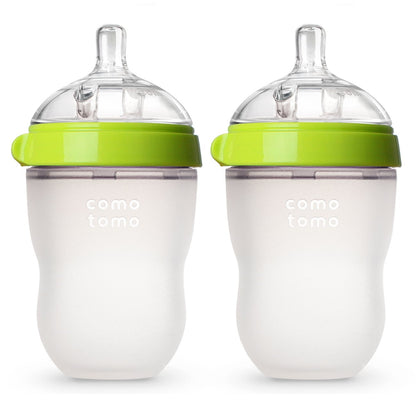 Comotomo Baby Bottle Double Pack, Pink, 5oz