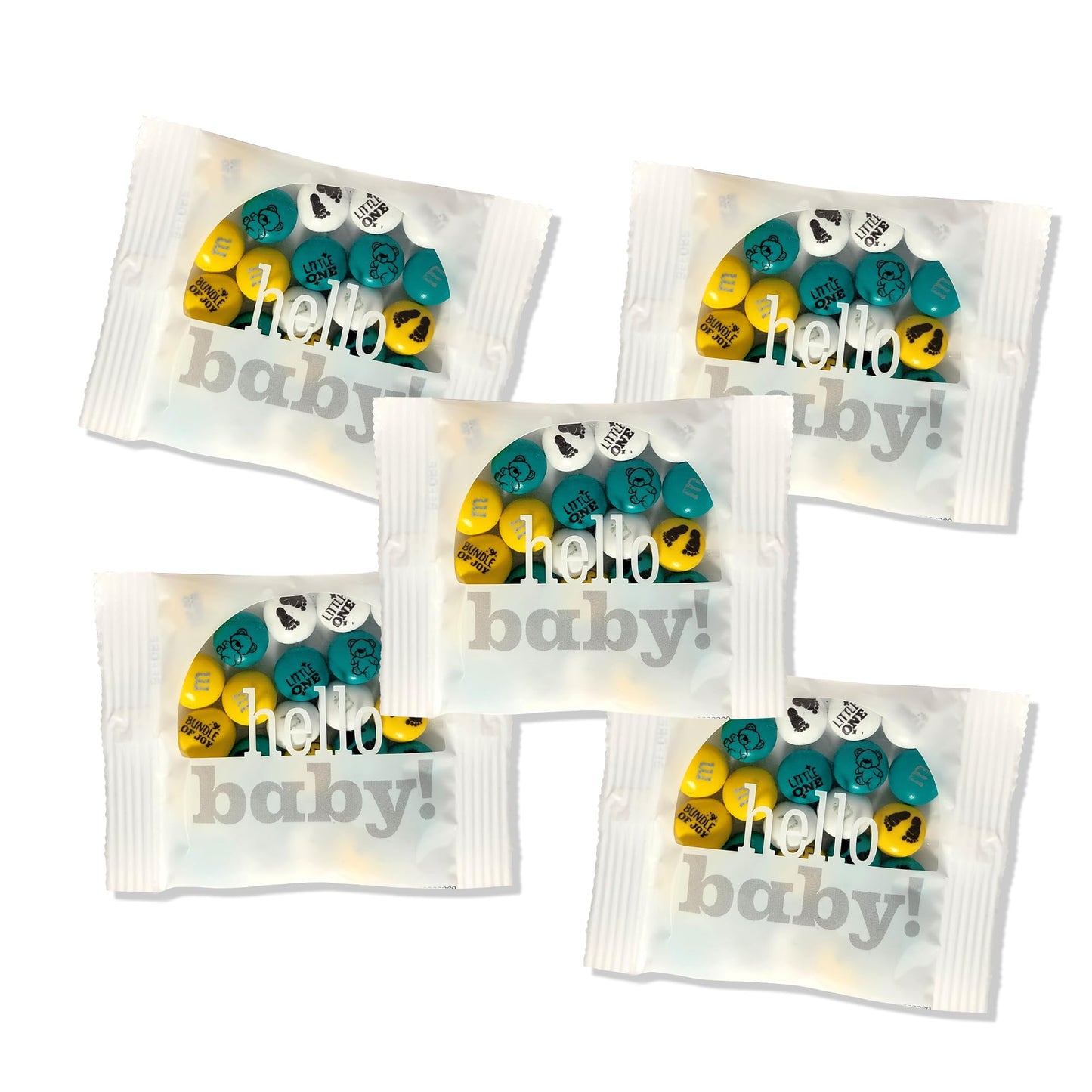 M&M'S World It's A Boy Milk Chocolate Candy 2lb Bag with White and Blue M&M'S for Baby Boy Showers Gender Reveal Parties and Baby Celebration Favors