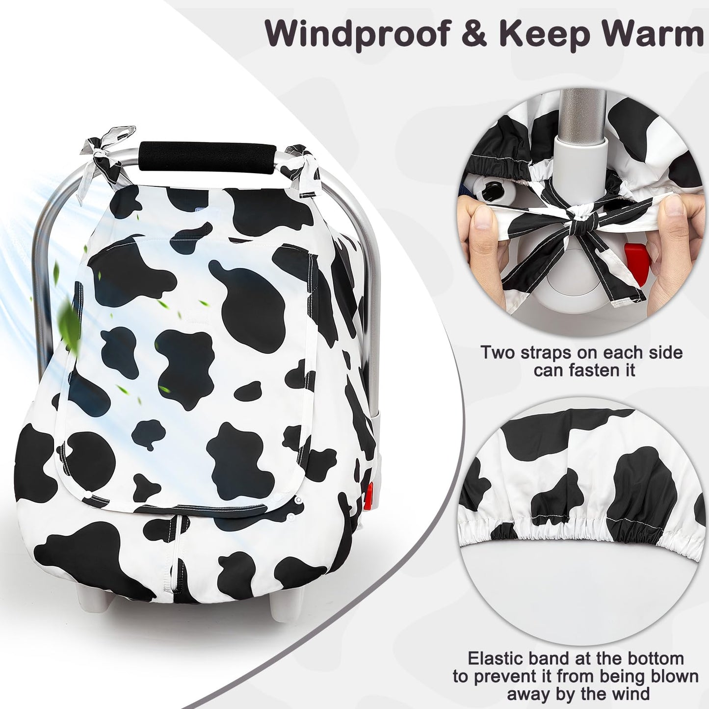 Unicorn Castle Baby Car Seat Cover Infant Car Seat Covers for Babies Breathable Car Seat Canopy Mesh Window Carseat Cover for Four Seasons Newborn