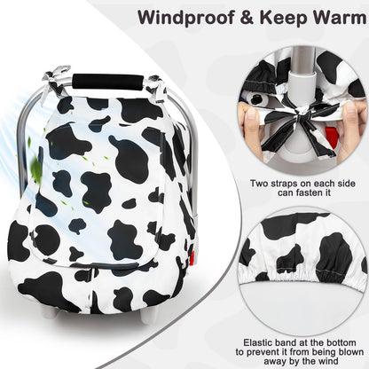 Unicorn Castle Baby Car Seat Cover Infant Car Seat Covers for Babies Breathable Car Seat Canopy Mesh Window Carseat Cover for Four Seasons Newborn