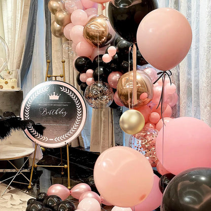 Boho Balloon Garland Arch Kit, 156Pcs Dusty Pink Pastel Brown Metallic Champagne Gold White Balloons for Wedding Baby Bridal Shower Engagement Anniversary Birthday Decorations
