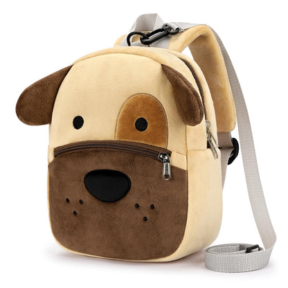 mibasies Toddler Backpacks for Girls 2-4: Plush Backpack -3D Animal Cartoon Mini Travel Bag -10 inch Toddler Backpack Leash