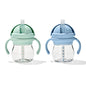 OXO Tot Transitions Straw Cup with Handles 6 oz. - Opal and Blossom - 2 Pack