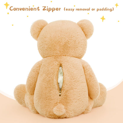 Muiteiur 49 inch Giant Teddy Bear Stuffed Animal, Big Bear Plush with Big Footprint, Great Gift for Party Decorations (Brown)