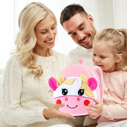 HONGTEYA Toddler Backpack Plush Backpack for Kids Soft Mini Backpack for Girls Animal Elephanet Doll Toys Birthday Easter Christmas kids for Age 1 2 3 4 5