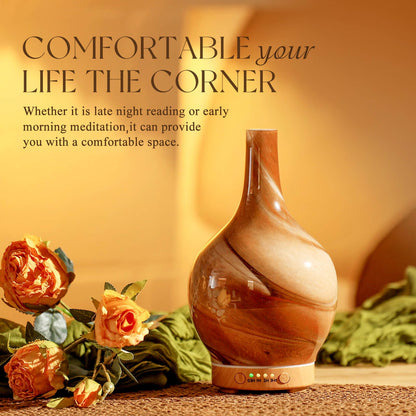 Porseme 3D Essential Oil Diffuser Cool Mist Humidifier Ultrasonic Aromatherapy Diffuser,150ml Last 6h,Auto Shut-Off,Air Refresh,Decoration for Home,Office,Yoga,Baby,Sleep