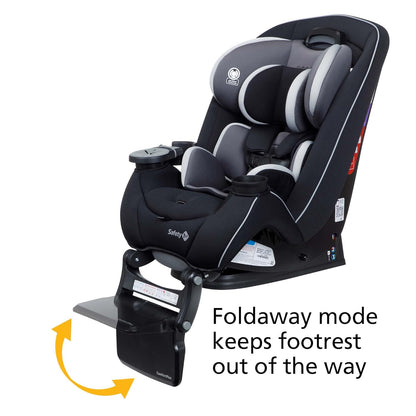 Safety 1st Grow and Go All-in-One Slim Convertible Car Seat, Rear Facing, 5-40 lbs, Forward Facing (30–65 lbs), High Back Booster Seat 40-100 pounds, Dunes Edge