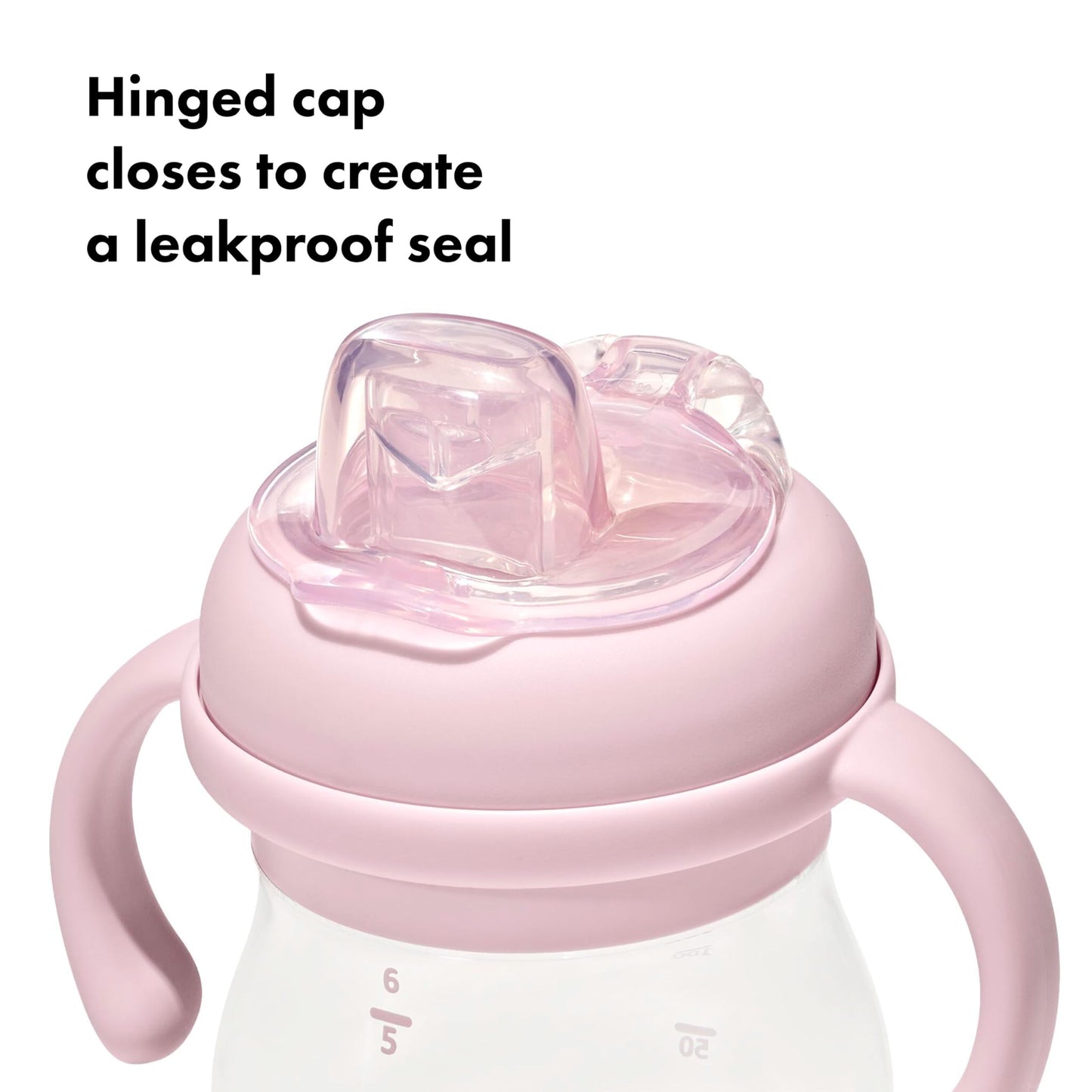OXO Tot Transitions Soft Spout Sippy Cup with Removable Handles - 6 oz. - Blossom