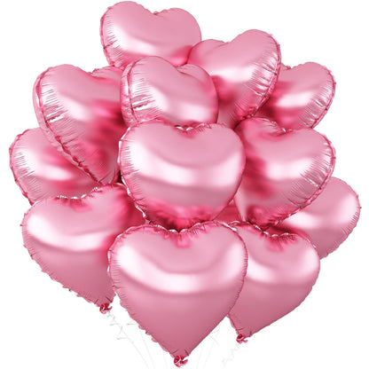 Sage Green Gold Heart Balloons,12Pcs Light Gold Heart Shaped Foil Balloons,18Inch Cream White Helium Mylar Balloon for Baby Shower Birthday Anniversary Wedding Party Decorations