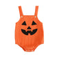 Halloween Baby Clothes Newborn Boy Tractor Pumpkin Onesie Infant Sleeveless Romper Toddler Bodysuit Cute Outfit