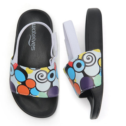 WateLves Toddler Boys Girls Slides Sandals for Swim Beach Kids Water Shoes Casual Slippers