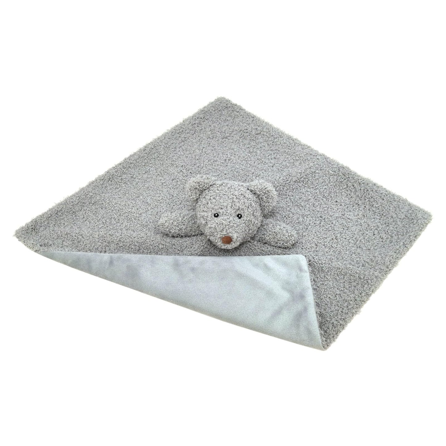 Baby Brown Teddy Bear Soft Stuffed Animal Security Blanket, Plush Bear Character Lovey Blanket, Baby Shower/Nursery Gift, Newborn Infant Toddler Snuggle Blankie for Boys Girls, 14 Inches