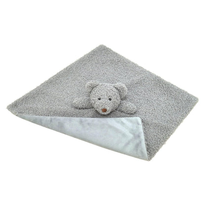 Baby Brown Teddy Bear Soft Stuffed Animal Security Blanket, Plush Bear Character Lovey Blanket, Baby Shower/Nursery Gift, Newborn Infant Toddler Snuggle Blankie for Boys Girls, 14 Inches