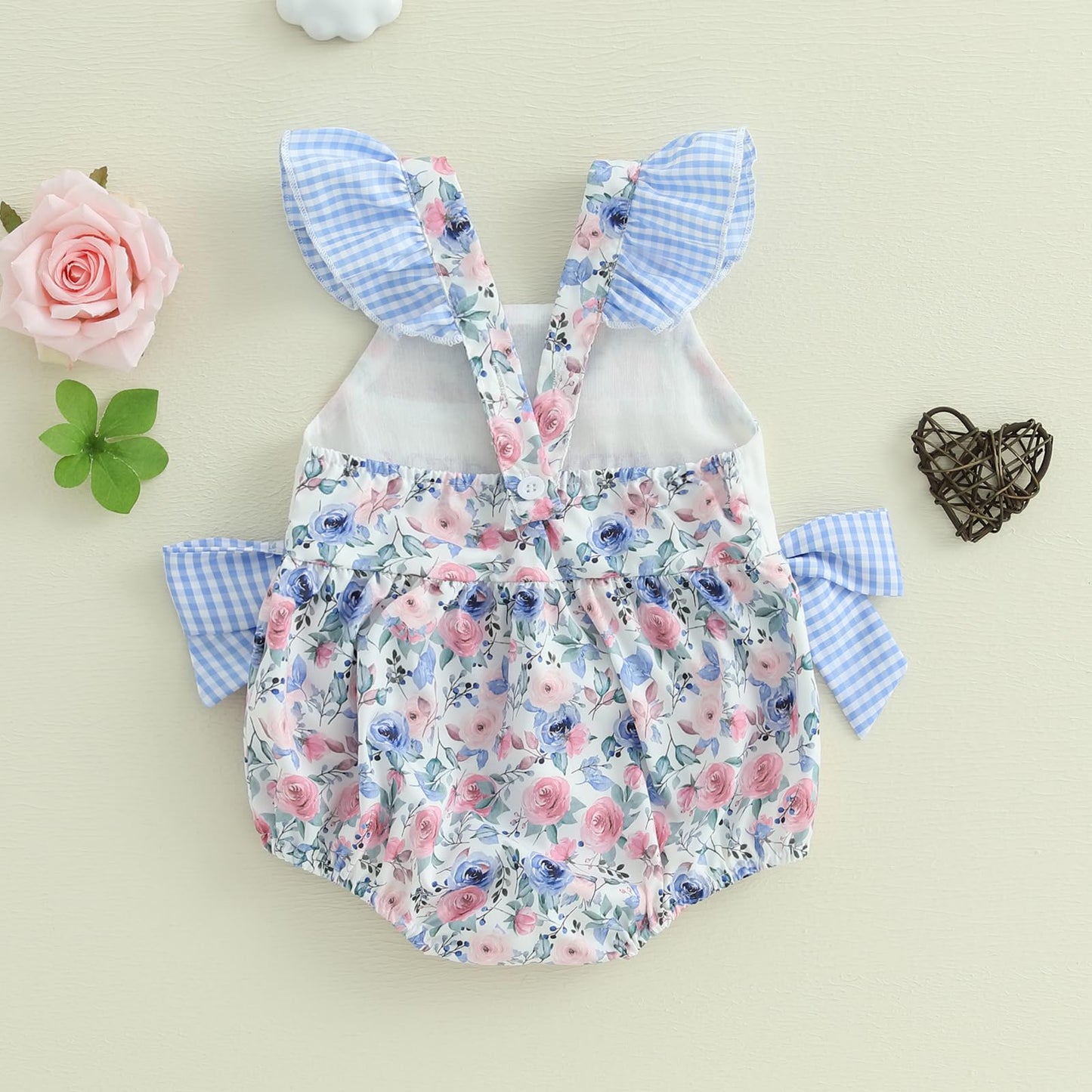 Newborn Baby Girl Clothes Letter Print Flying Sleeve Romper Bodysuit Cute Summer Jumpsuit Daddys Girl Baby Clothes