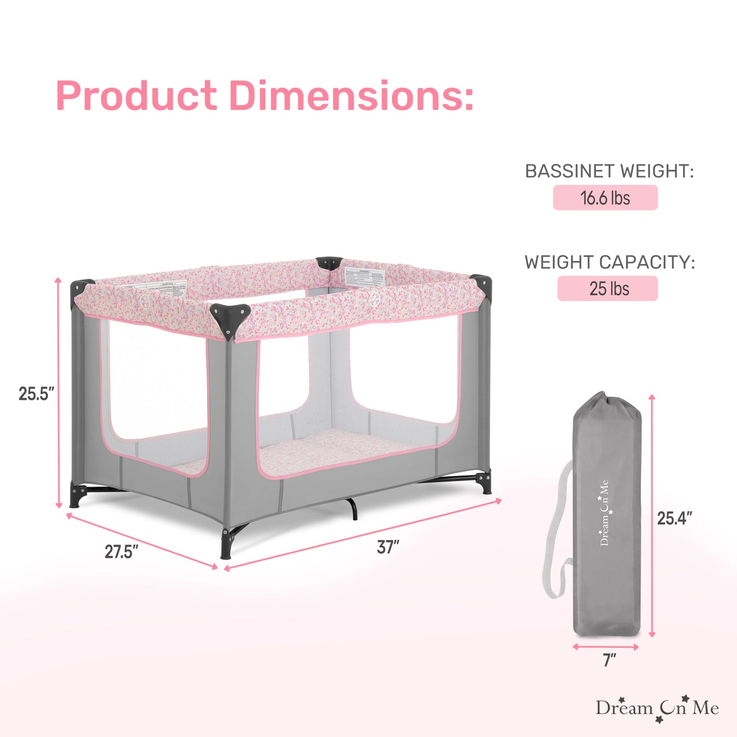 Dream On Me Zodiak Portable Playard in Navy, Lightweight, Packable and Easy Setup Baby Playard, Breathable Mesh Sides and Soft Fabric - Comes with a Removable Padded Mat