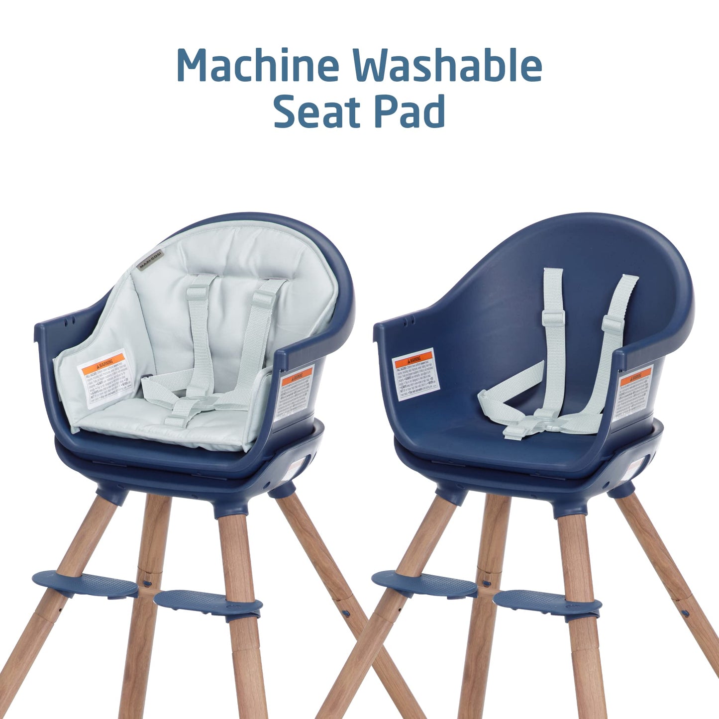 Maxi-Cosi Moa 8-in-1 High Chairs for Babies and Toddlers, Machine Washable Infant High Chair, Compact, Convertible High Chair Lightweight Design, Classic Slate