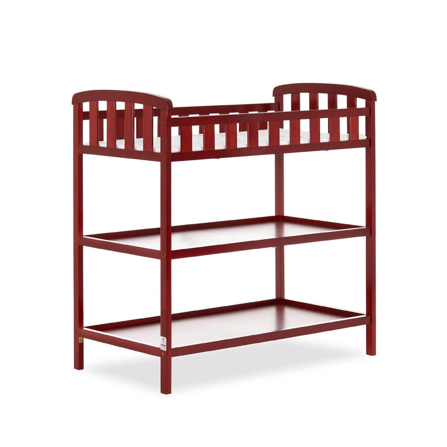 Dream On Me Emily Changing Table In Natural, Comes With 1" Changing Pad, Features Two Shelves, Portable Changing Station, Made Of Sustainable New Zealand Pinewood