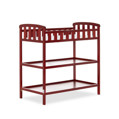 Dream On Me Emily Changing Table In Natural, Comes With 1" Changing Pad, Features Two Shelves, Portable Changing Station, Made Of Sustainable New Zealand Pinewood