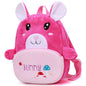 Ladyzone Toddler Backpack Zoo Animals Backpacks Cute Plush Bag Cartoon 10" Preschool Book Bag For 2+ Years Girls Boys