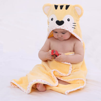 Baby Hooded Towel with Unique Animal Design Ultra Soft Thick Cotton Bath Towel for Newborn (Bunny)