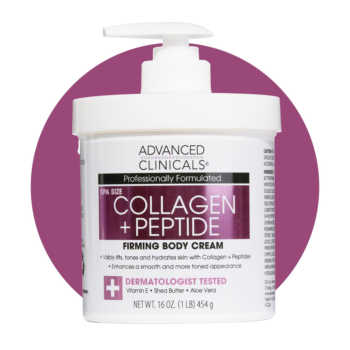Advanced Clinicals Retinol Body Lotion & Face Moisturizer | Visible Anti Aging Skin Care Retinol Body Cream For Women & Men Targets Look Of Fine Lines, Wrinkles, & Crepe Looking Dry Skin, 16 Ounce