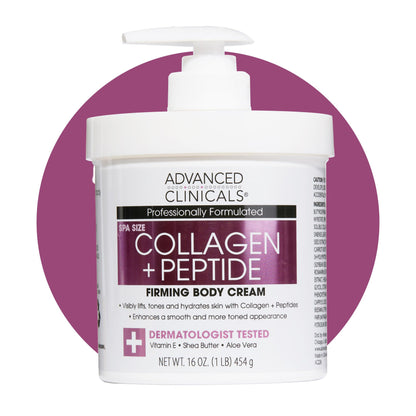 Advanced Clinicals Retinol Body Lotion & Face Moisturizer | Visible Anti Aging Skin Care Retinol Body Cream For Women & Men Targets Look Of Fine Lines, Wrinkles, & Crepe Looking Dry Skin, 16 Ounce