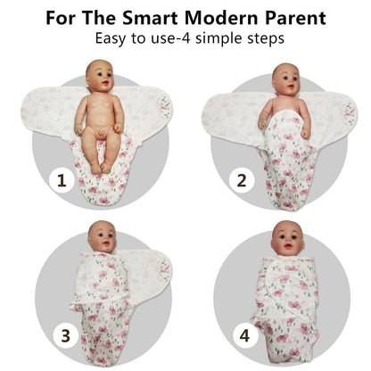 3-Pack Organic Baby Swaddle Sleep Sacks - Newborn Swaddle Sack - Baby Sleep Sack - Baby Swaddle Blanket Wrap…