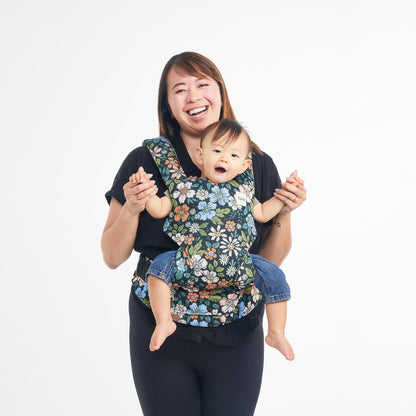 Baby Tula Explore Linen Baby Carrier 7 – 45 lb, Adjustable Newborn to Toddler Carrier, Multiple Ergonomic Positions Front and Back, Breathable and [Natural – Explore + Linen, Ash