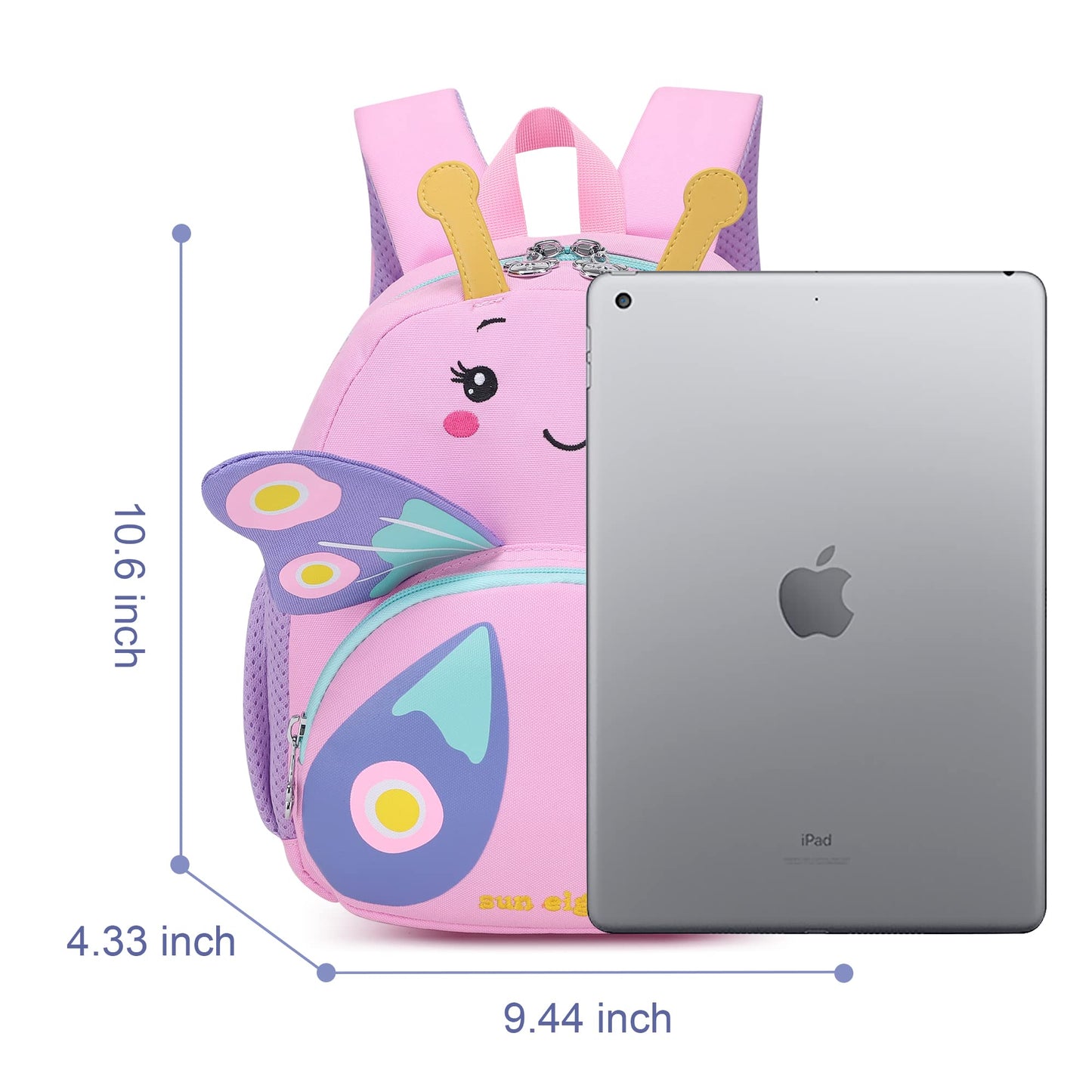 Toddler Backpack for 1-3 Year Old Girls & Boys Waterproof 3D Animal Cartoon Rabbit Design Kids Travel Backpack Lightweight Preschool Daycare Bag with Adjustable Straps(Little White Rabbit)