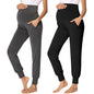 fitglam Women's Maternity Pants Over Belly Lounge Pajamas Clothes Pregnancy Must Haves Joggers with Pockets