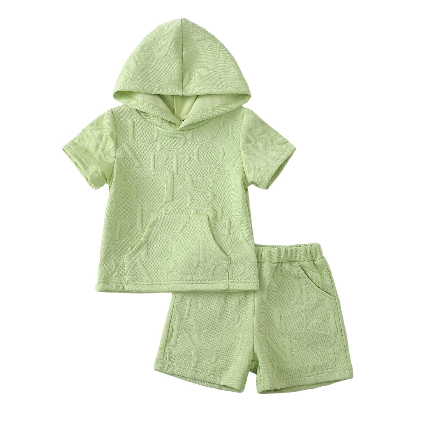 Toddler Baby Boy Clothes Summer Outfits Short Sleeve Hooded T Shirt Tops Casual Shorts Set 2Pcs Little Boy Clothes