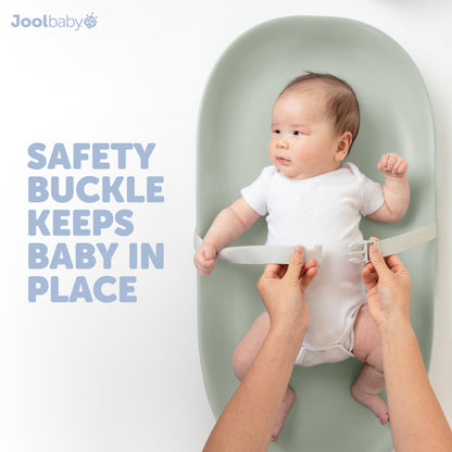 Jool Baby Waterproof Baby Changing Pad - Easy to Clean, Lightweight & Portable - Large Foam Cushion for Comfort (Sage)