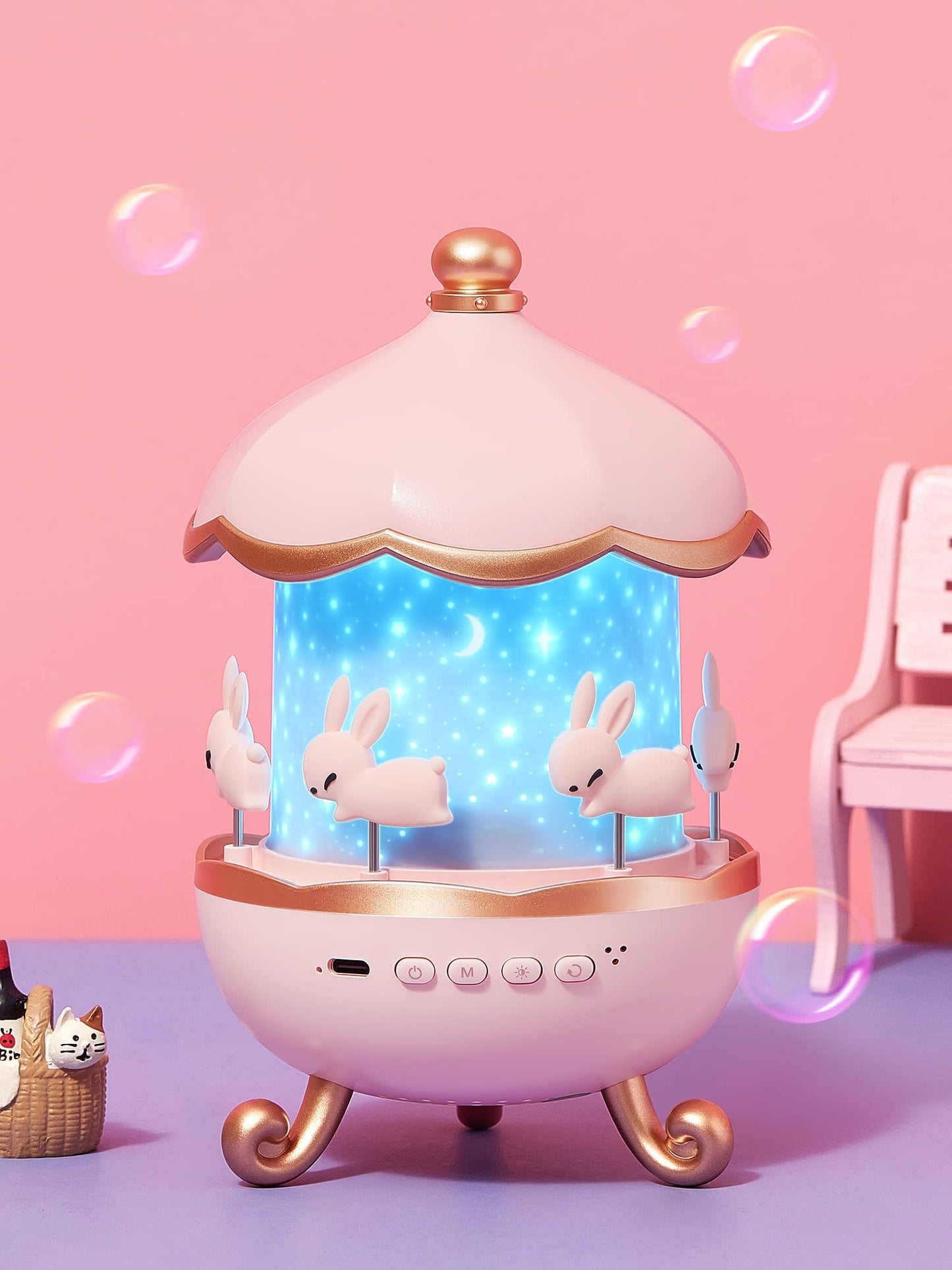 One Fire Baby Night Light Projector, 15 Sound Machine Star Projector for Kids Room,15 Films Star Light Projector 3-9 Year Old Girl Gifts Toys,Brightness Baby Night Lights for Nursery Kawaii Room Decor