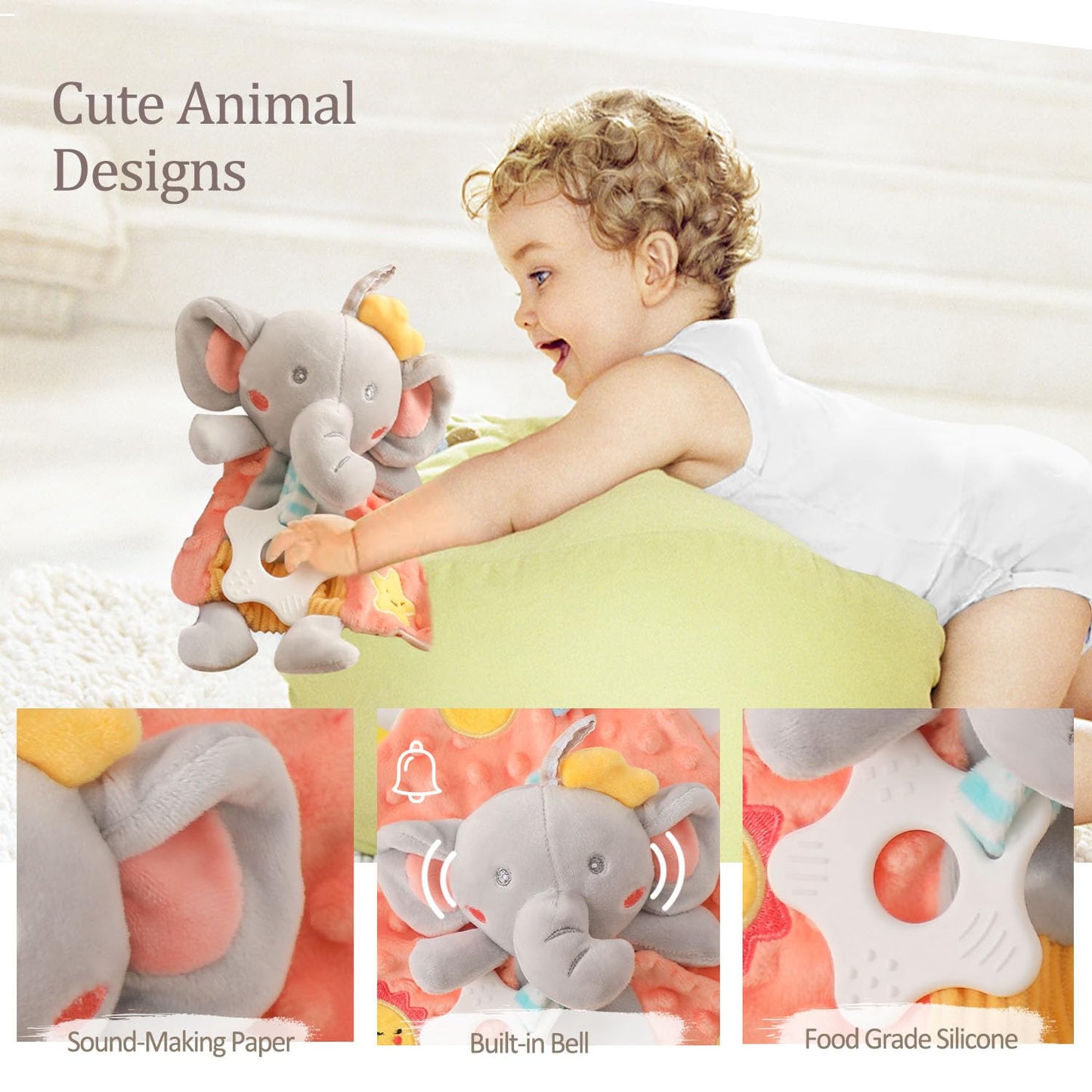 Bopoobo Baby Shower Gifts for Boys - New Born Gifts, Unique Essentials: Onesie, Blanket, Rattle, Lovey, Socks, Decision Coins, Milestone