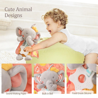 Bopoobo Baby Shower Gifts for Boys - New Born Gifts, Unique Essentials: Onesie, Blanket, Rattle, Lovey, Socks, Decision Coins, Milestone