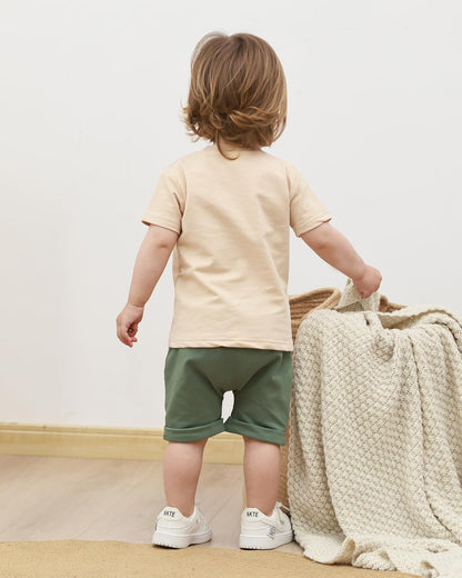 Yvowming Toddler Baby Boy Clothes Kids Summer Truck Print T Shirt Short Set with Pockets 0-4T