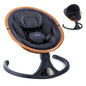 LAREX Baby Swing to Toddler Electric Infant Swing Portable for Newborn Boy Girl, 5 Sway Speeds with Remote Control, 12 Preset Melodies and Bluetooth, 0-6 Months Max 20 Lbs(Dark Wood Grain)
