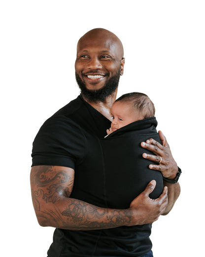 Lalabu The Dad Shirt | Hands-Free Baby Carrier for Dad with Kangaroo Pouch | Engineered for Bonding, Safety, & Comfort for Newborns Up to 15 Lbs. | CPSC Approved