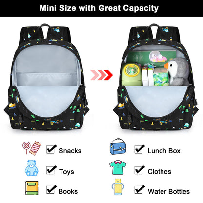 Accmor Toddler Backpack Leash, Cute Unicorn Baby Backpacks with Anti Lost Wrist Link, Mini Kids Backpack Leash Walking Harness for Outdoor Travel, Adorable Backpack Tether for Boys Girls 1-3 (Purple)