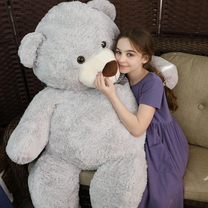 51 inch Big Teddy Bear Cute Giant Stuffed Animals Soft Plush Toy for Girlfriend Kids for Birthday Christmas Valentine's Day