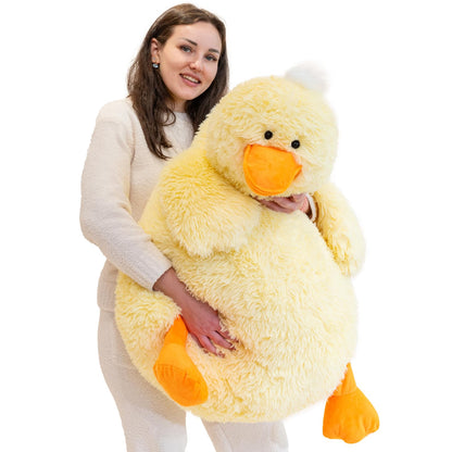 43" Giant Duck Stuffed Animals, Large Stuffed Duck Plush Toys, Big Plush Stuffed Animal, Soft Jumbo Stuffed Animals Gifts for Kids Adults on Birthday Children's Day Christmas or Any Festivals